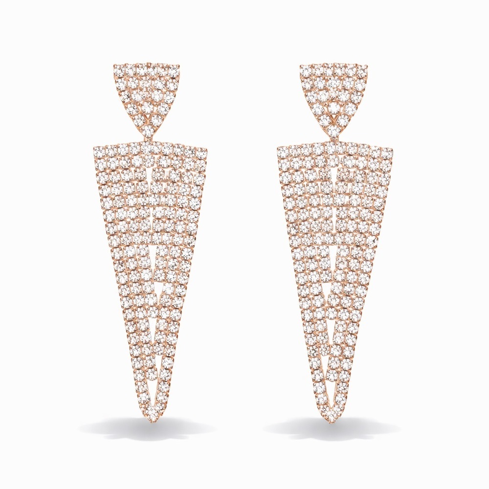 Rose Gold Drop Luxury Earrings
